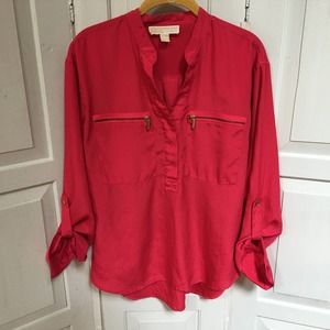 MICHAEL Michael Kors Oversized Red Tunic